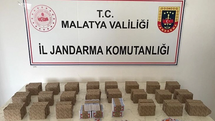 Malatya'da 2 bin 250 deste bandrolsüz sigara kağıdı yakalandı