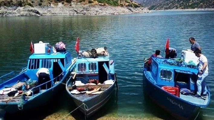 Malatya'da avlanma yapan teknelere sıkı denetim