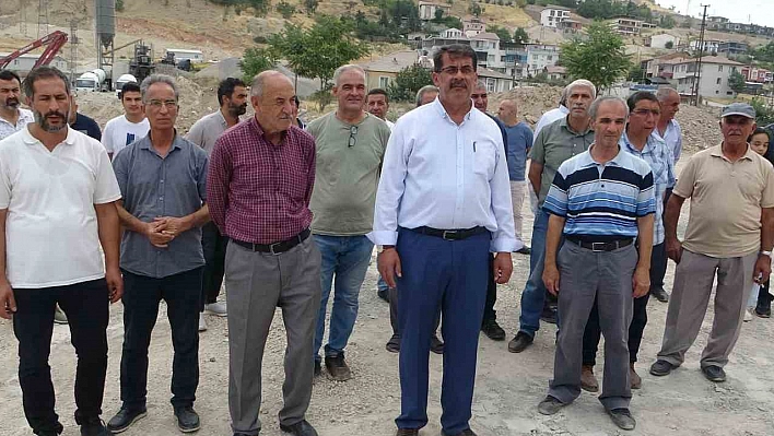 Malatya'da beton santrali tepkisi