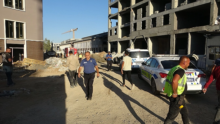 Malatya'da çarşı inşaatında göçük: 1 işçi yaralandı