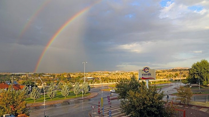 Malatya'da çifte gökkuşağı