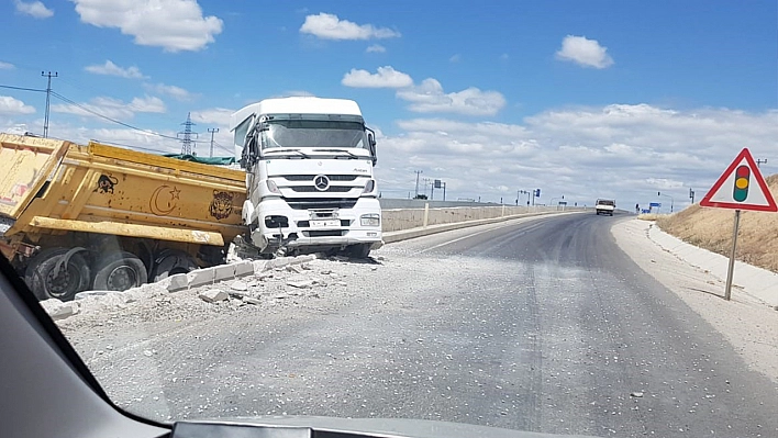 Malatya'da kamyon kazası