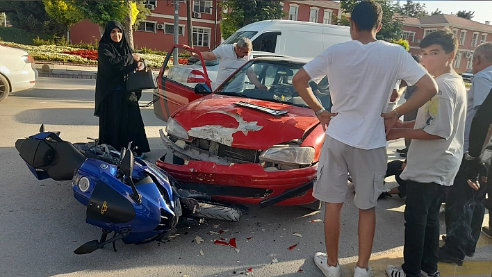 Malatya'da otomobil ile motosiklet çarpıştı: 1 yaralı