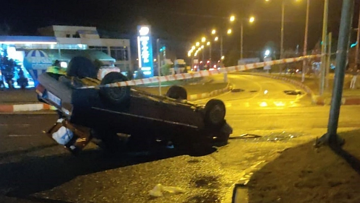 Malatya'da otomobil takla attı: 1 yaralı