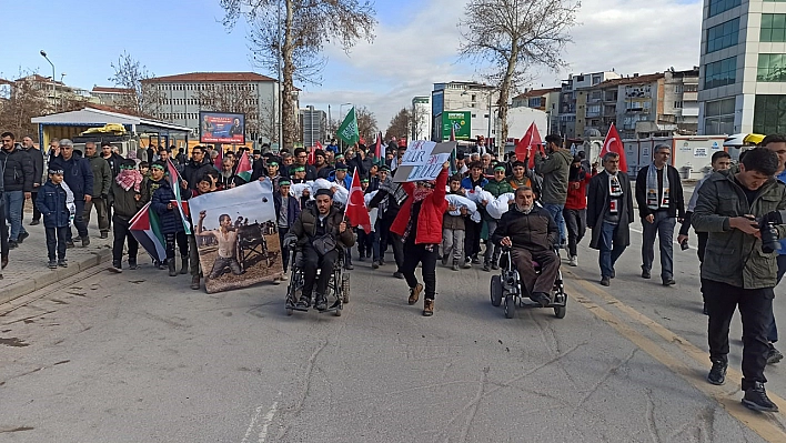 Malatya'da Teröre Ve İsrail'e Lanet Yürüyüşü