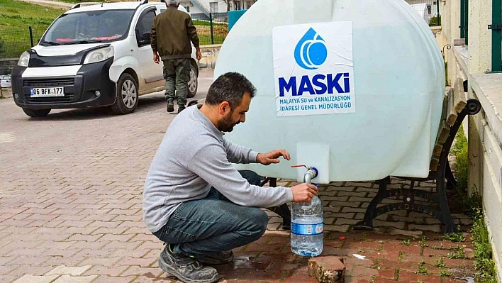 Malatya'da vatandaşların ihtiyacı tankerlerle karşılanıyor