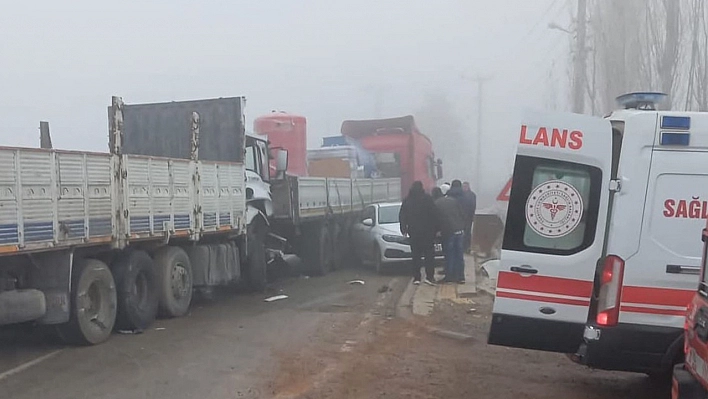 Malatya'da zincirleme kaza!