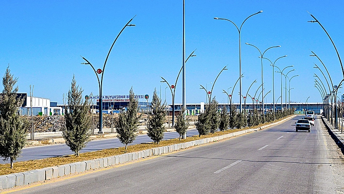 Malatya Elazığ yolu yeşilleniyor