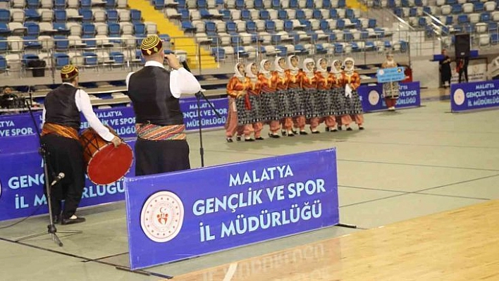 Malatya halk oyunları yarışması sona erdi