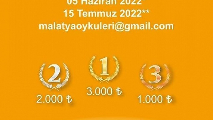 Malatya öyküleri yarışması açıldı