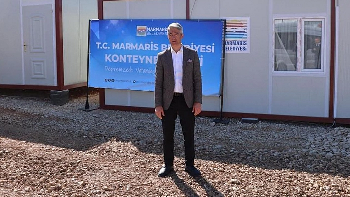 Marmaris Belediyesi'nden Ahiretlik Komşuya Konteyner Desteği