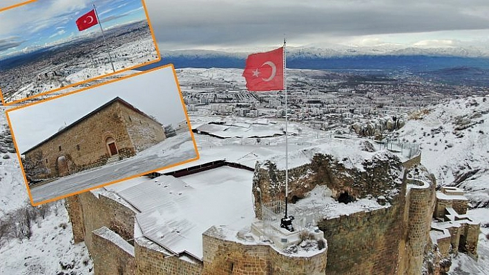 Medeniyetlerin Beşiği Harput Tekrar Beyaza Büründü, Kartpostallık Görüntüler Oluştu