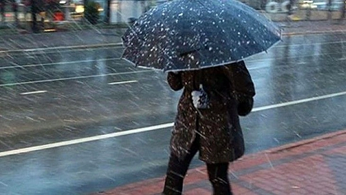 Meteorolojiden 5 il için karla karışık yağmur uyarısı