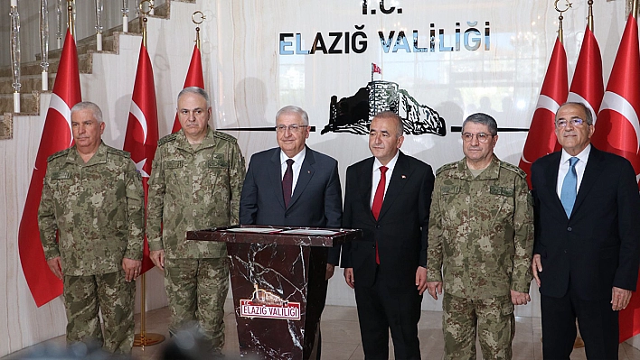 Milli Savunma Bakanı Güler, Elazığ'a geldi