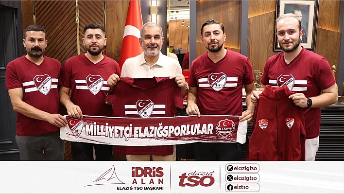 Milliyetçi Elazığsporlular'dan Elazığ Ticaret ve Sanayi Odası Başkanı İdris Alan'a ziyaret