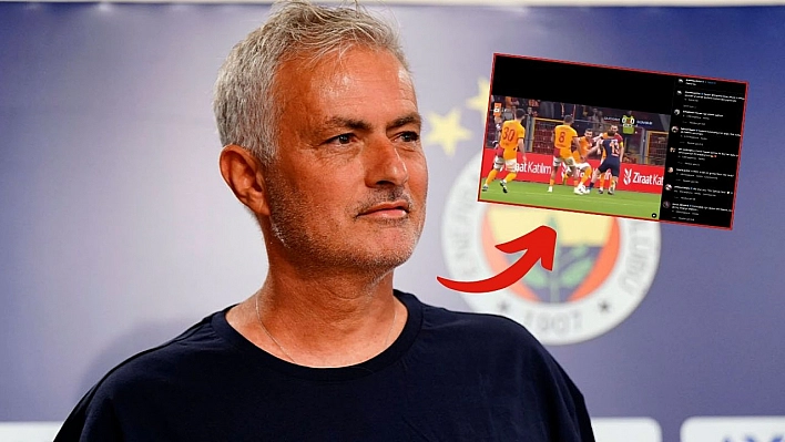 Mourinho'dan olay paylaşım, o pozisyonu paylaştı