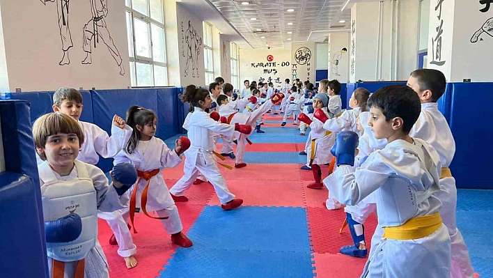 Muş'ta karate kurslarına yoğun ilgi