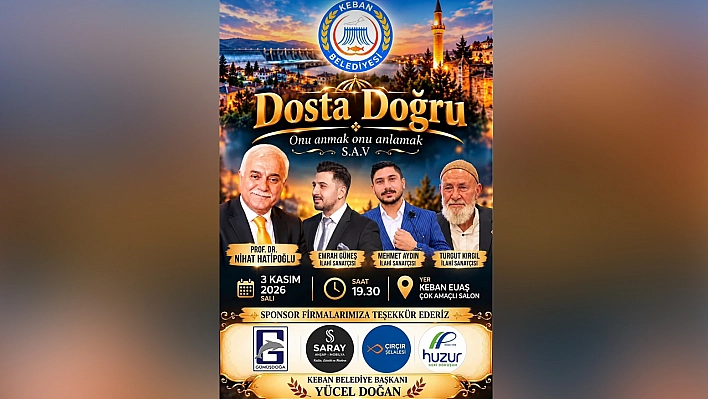 Nihat Hatipoğlu Elazığ'a geliyor!