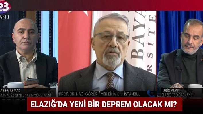 Prof. Dr. Naci Görür'den Elazığ Açıklaması