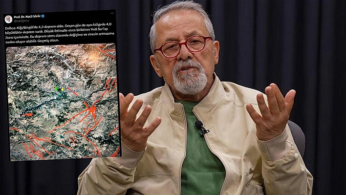 Prof. Dr. Naci Görür'den korkutan Bingöl depremi açıklaması