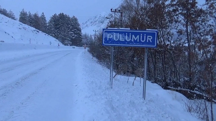 Pülümür'de kar kalınlığı 30 santimetre oldu