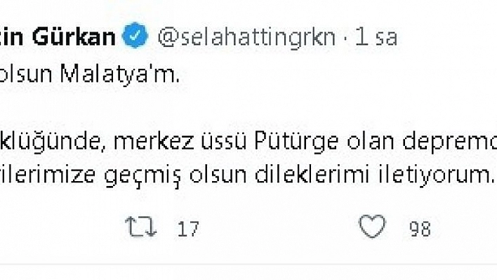 Pütürge'de 9 artçı deprem