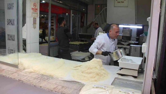 Ramazan ayında kadayıfa yoğun ilgi