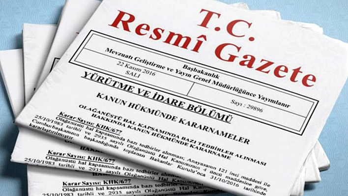 Resmi Gazete'de Yayımlandı! Elazığ Bölge Müdürü Değişti