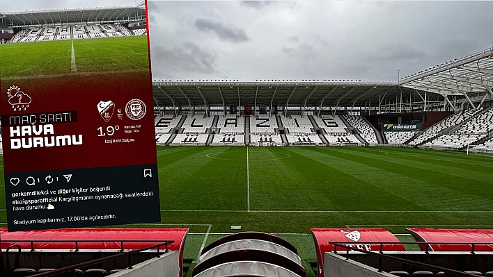 Sahne açılıyor, şov başlıyor: Elazığspor – Karaman FK maçında kapılar 17.00'de açılacak