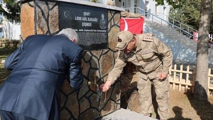 Şehit binbaşı adına çeşme yaptırıldı