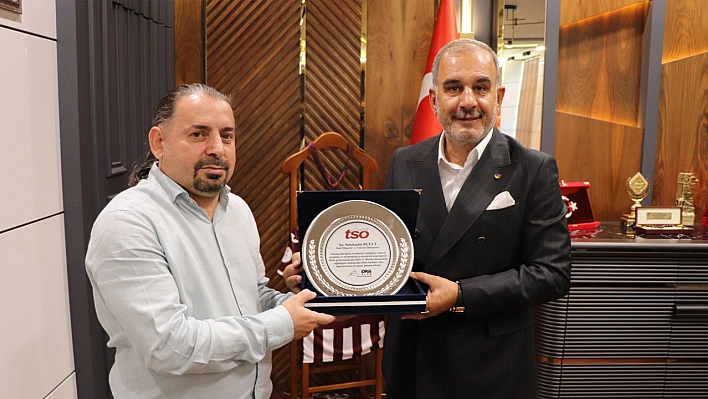 Selahattin Bulut'a Elazığ TSO'dan anlamlı plaket