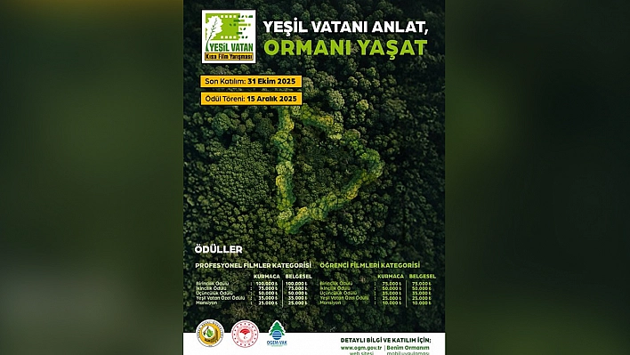 Tarım ve Orman Bakanlığı'ndan 'Benim Yeşil Vatanım' kısa film yarışması
