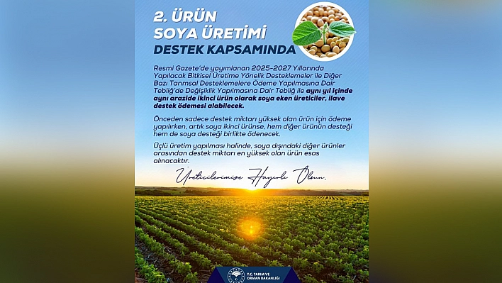 Tarım ve Orman Bakanlığı: Üretim kapasitemizi artırıyoruz