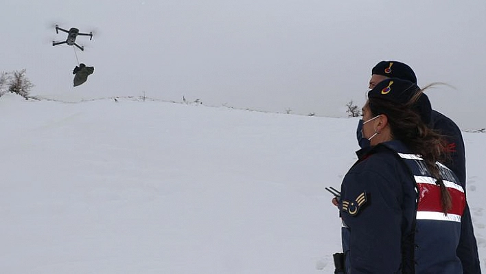 Tipi Yolu Kapattı, Jandarma Ekipleri Hastaya İlacını Drone İle Ulaştırdı