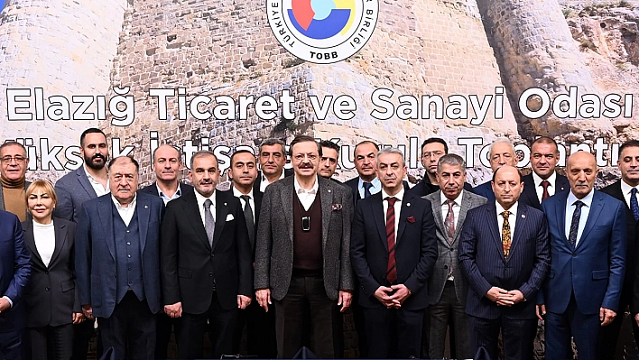 TOBB Başkanı Hisarcıklıoğlu Elazığ TSO Başkanı Alan ve YİK Üyelerini Ağırladı