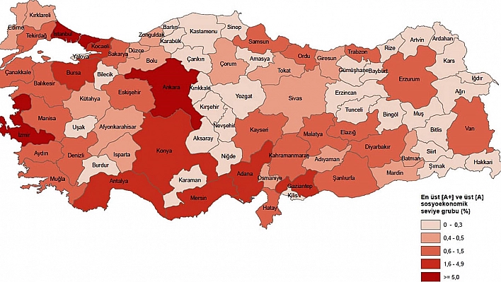 TÜİK açıkladı: Elazığ sosyoekonomik sıralamada orta sıralarda
