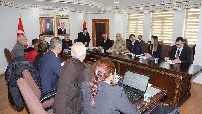 Tunceli'de 'Hayvanları Koruma Kurulu' toplantısı düzenlendi