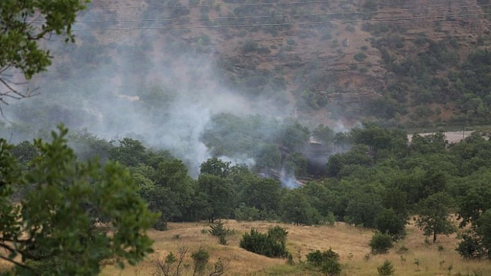 Tunceli'de piknikçilerin olduğu alana yıldırım düştü