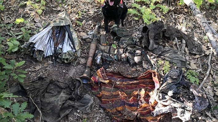 Tunceli'de terör örgütü PKK mensuplarına ait mühimmat ele geçirildi