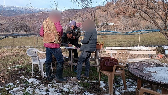 Tunceli'de yasa dışı avlanan 12 avcıya idari işlem uygulandı