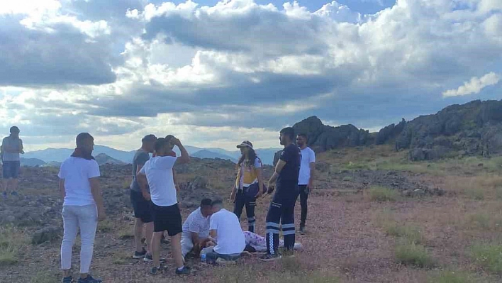 Tunceli'de yüksekten düşen genç kız, askeri helikopterle hastaneye kaldırıldı