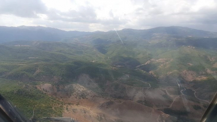 Tunceli'deki örtü yangını söndürüldü