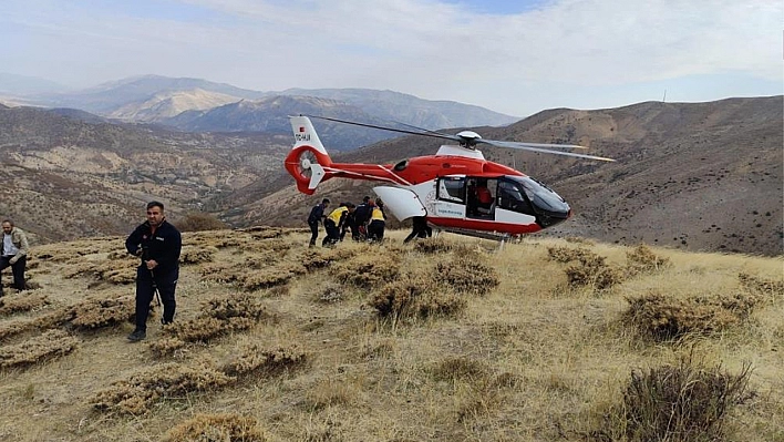 Uçuruma yuvarlanan şahıs kurtarıldı