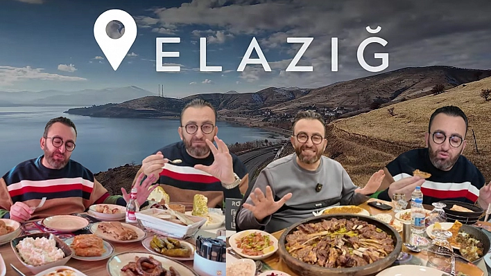 Ünlü youtuber Elazığ'a geldi: Videoyu izleyenlerin damağı çatladı