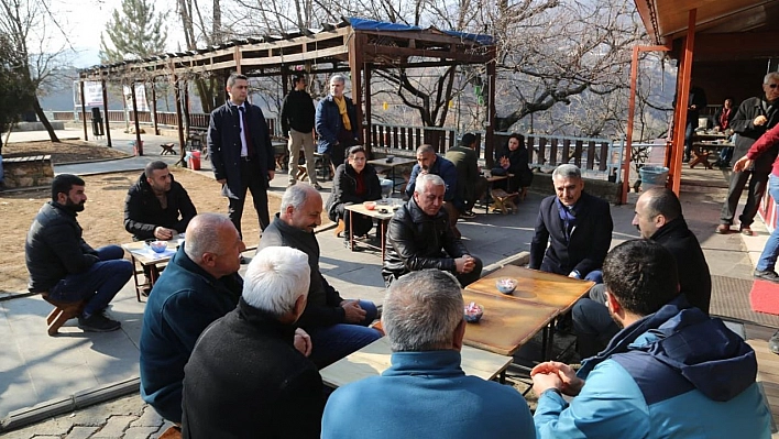 Vali Özkan, esnaf ve vatandaşlarla bir araya geldi