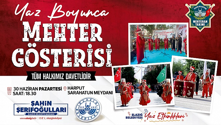 Yaz etkinlikleri'nde, mehteran konseri düzenlenecek