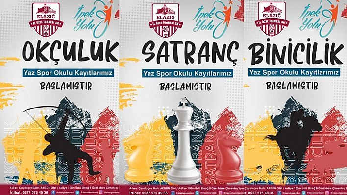 Yaz Spor Okulları 6 branşta kayıtlara başladı