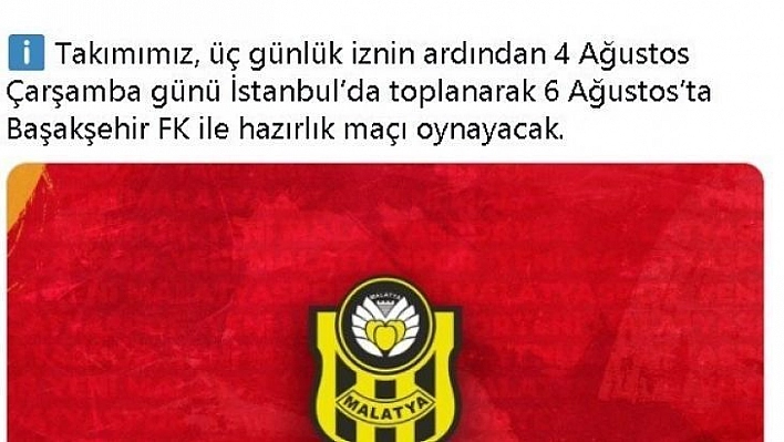 Yeni Malatyaspor, 3. etap kamp çalışmalarını tamamladı