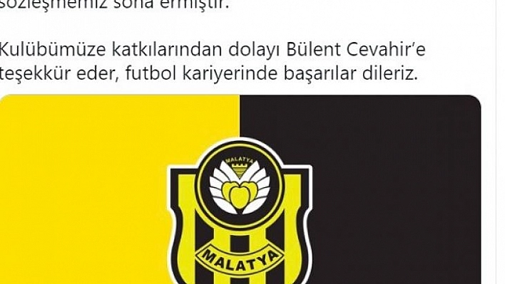 Yeni Malatyaspor'dan Bülent Cevahir'e teşekkür paylaşımı