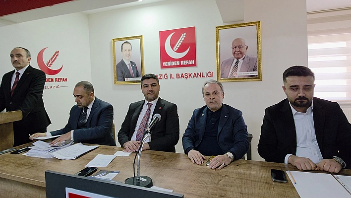 Yeniden Refah Partisi Elazığ İl Divan Toplantısı Gerçekleştirildi